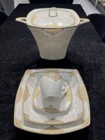 سرویس غذا خوری ۱۲نفره ۱۰۵پارچه مدل ایزابل طرح گلایل - تصویر 2